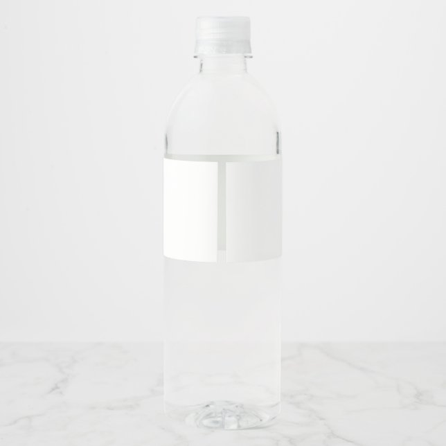 Étiquette Pour Bouteilles D'eau Bouteilles d'eau blanche monogramme pour Diner en  (Dos)