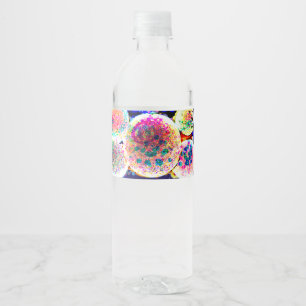 Étiquette Pour Bouteilles D'eau Bubbles art mug aimant de porte enseigne carte de