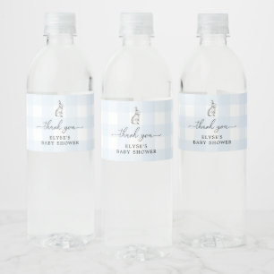 Étiquette Pour Bouteilles D'eau Bunny Blue En vichy Favoriser Bouteille d'eau Bout