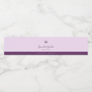 Étiquette Pour Bouteilles D'eau Calligraphie Couleurs modifiables Contraste Étique