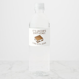 Étiquette Pour Bouteilles D'eau Campfire S'mores Marshmallow Smores Fête d'anniver