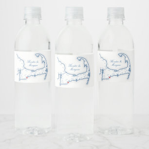 Étiquette Pour Bouteilles D'eau Cape Cod Destination Wedding
