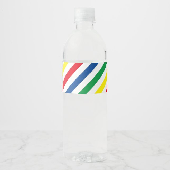 Étiquette Pour Bouteilles D'eau Carnaval (Devant)