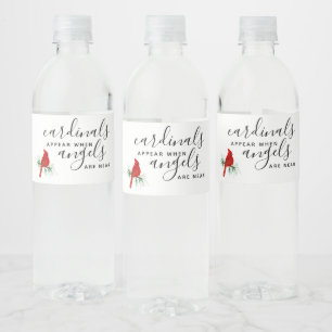 Étiquette Pour Bouteilles D'eau Célébration du souvenir du cardinal
