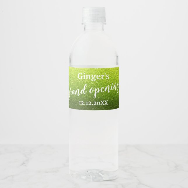 Étiquette Pour Bouteilles D'eau Cérémonie d'ouverture élégante et moderne avec pai (Devant)