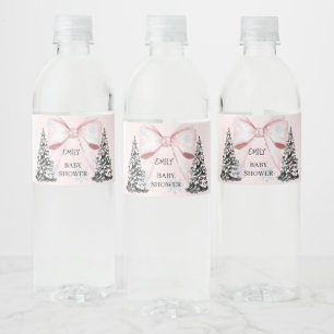 Étiquette Pour Bouteilles D'eau C'est Froid Dehors Baby Shower Arc en Ciel Rose