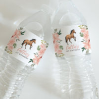 Cheval rose Floral fête d'anniversaire