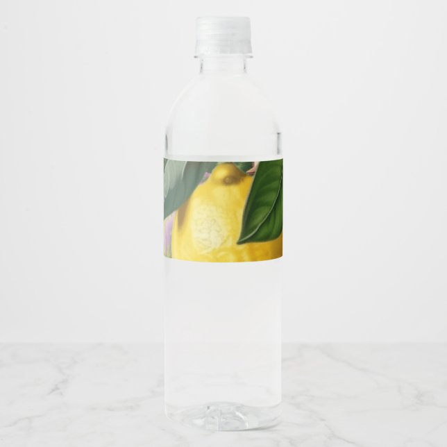 Étiquette Pour Bouteilles D'eau Citron vert (Devant)