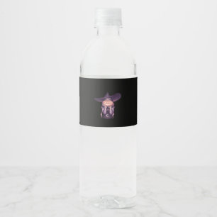 Étiquette Pour Bouteilles D'eau Citrouille Peekabo
