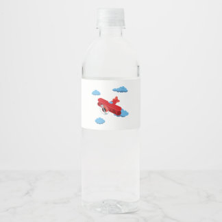 Étiquette Pour Bouteilles D'eau Collection de la fête des avions !