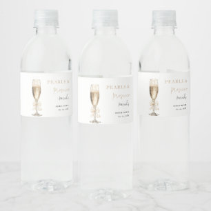 Étiquette Pour Bouteilles D'eau Colliers & Prosecco  Enterrement de vie de jeune f