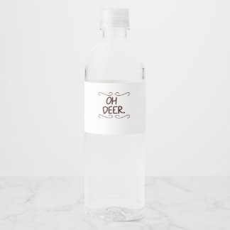 Étiquette Pour Bouteilles D'eau Conception artistique créative Alastor Oh Deer