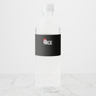 Étiquette Pour Bouteilles D'eau Conception de Noël drôle de correspondance méchant