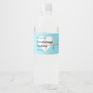 Étiquette Pour Bouteilles D'eau Conférence Médicale de Cardiologie Cardiothoraciqu