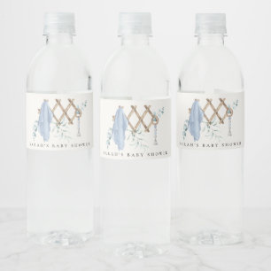 Étiquette Pour Bouteilles D'eau Cute Chic Boy Baby Nursery Baby shower essentiel