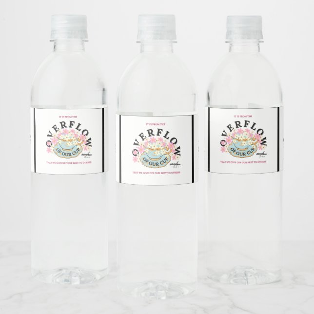 Étiquette Pour Bouteilles D'eau DÉPASSEMENT Étiquette de bouteilles d'eau par Adie (Bouteilles)