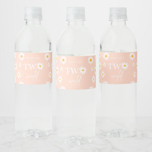 Étiquette Pour Bouteilles D'eau Deux sauvages 2ème fête d'anniversaire bohème groo