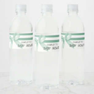 Étiquette Pour Bouteilles D'eau Douce Baby Shower Arc-en-ciel Bébé Fille