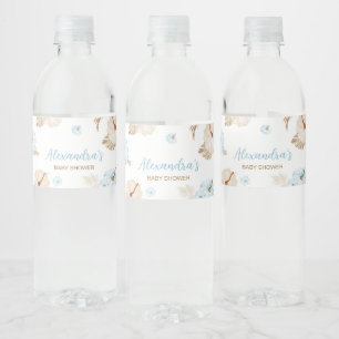 Étiquette Pour Bouteilles D'eau Douce petite citrouille bleue Baby Shower d'automn