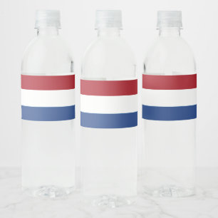Étiquette Pour Bouteilles D'eau Drapeau Pays-Bas