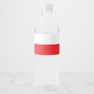 Étiquette Pour Bouteilles D'eau Drapeau polonais