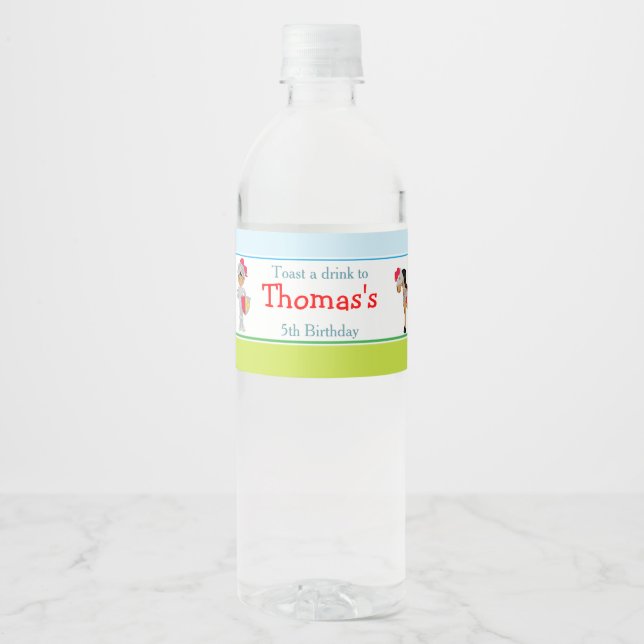 Étiquette Pour Bouteilles D'eau Ecoutez YAfrican American migte Knight (Devant)