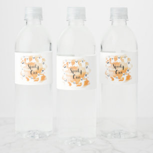 Étiquette Pour Bouteilles D'eau Éffrayant un premier anniversaire d'Halloween