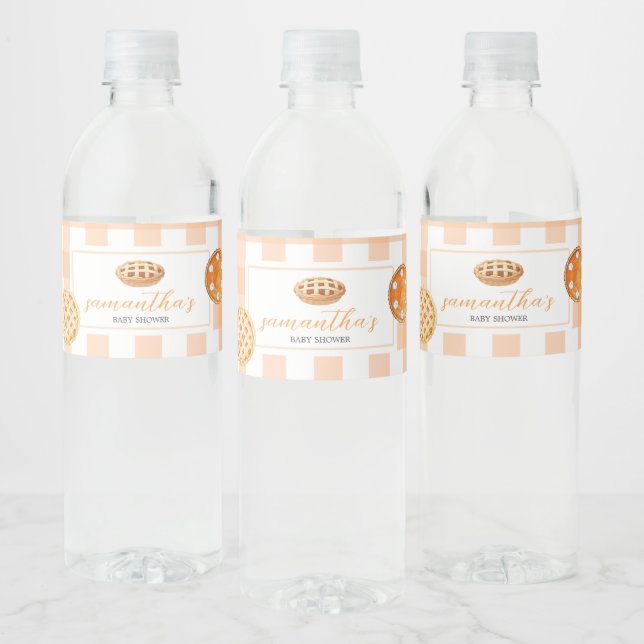Étiquette Pour Bouteilles D'eau En vichy Baby shower Little Cutie Pie (Bouteilles)
