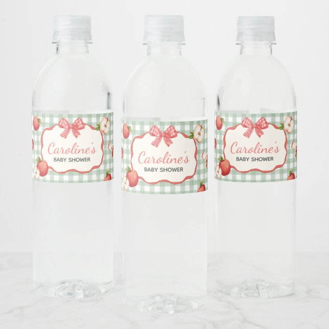 Étiquette Pour Bouteilles D'eau en vichy Pomme de notre Baby shower oculaire (Bouteilles)