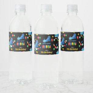 Étiquette Pour Bouteilles D'eau Enfants en glissade d'été Splish Splash Anniversai