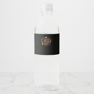 Étiquette Pour Bouteilles D'eau Épice citrouille Et Tout Ce Beau Mème D'Automne De