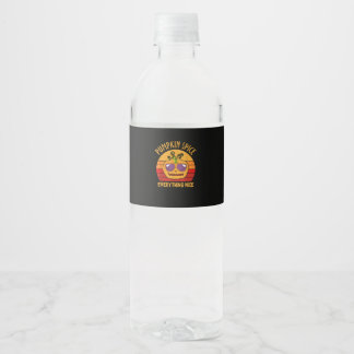Étiquette Pour Bouteilles D'eau Épice citrouille Tout Nice Costume Halloween