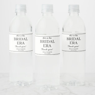 Étiquette Pour Bouteilles D'eau Époque nuptiale minimaliste moderne Fête des marié