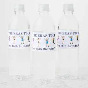 Étiquette Pour Bouteilles D'eau Eras Tour fête d'anniversaire