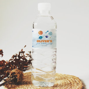 Étiquette Pour Bouteilles D'eau Espace extra-atmosphérique Galaxie fête d'annivers