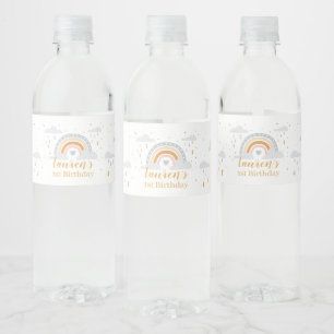Étiquette Pour Bouteilles D'eau Etiqueta Para Botella De Agua Moderne Arc-En-Ciel 