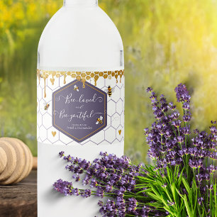Étiquette Pour Bouteilles D'eau Étiquette de bouteille d'eau Bee-loved et Bee-yout