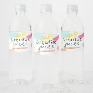 Étiquette Pour Bouteilles D'eau étiquette de bouteille d'eau de la fête de peint