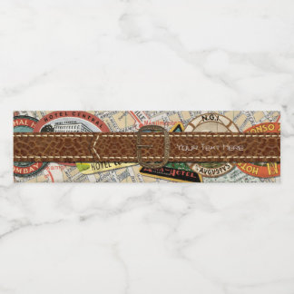 Étiquette Pour Bouteilles D'eau Étiquette de bouteille d'eau de la fête de voyage