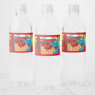Étiquette Pour Bouteilles D'eau Étiquette de bouteille d'eau de l'ours super
