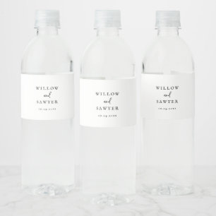 Étiquette Pour Bouteilles D'eau Étiquette de bouteille d'eau de Mariage rustique S