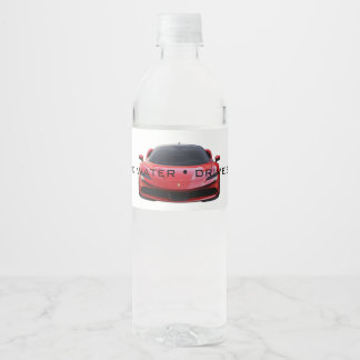 Étiquette Pour Bouteilles D'eau Étiquette de bouteille d'eau de voiture Conduisez 