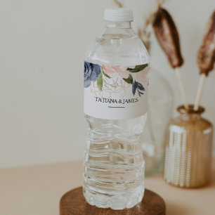 Étiquette Pour Bouteilles D'eau Étiquette de bouteille d'eau florale d'automne