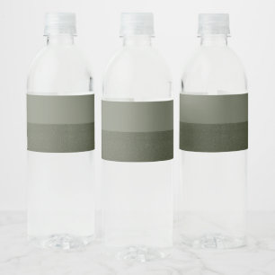 Étiquette Pour Bouteilles D'eau Étiquette de bouteille d'eau Moss Green Duo