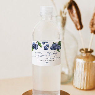 Étiquette Pour Bouteilles D'eau Étiquette de bouteille d'eau pour baby shower Blue