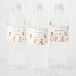 Étiquette Pour Bouteilles D'eau Fée d'automne Fille Anniversaire Bouteille d'eau É