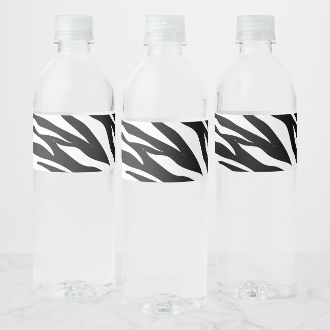 Étiquette Pour Bouteilles D'eau Fête d'anniversaire chic safari avec impression zè (Bouteilles)