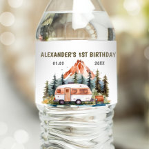 Fête d'anniversaire rustique de Camping Mountain