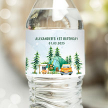 Fête d'anniversaire rustique de Camping Mountain