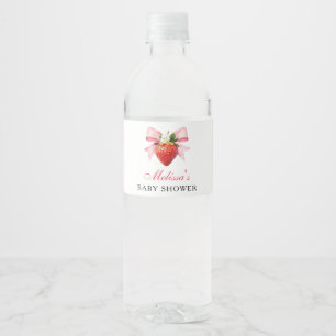 Étiquette Pour Bouteilles D'eau Fête de Bébé Coquette Berry Sweet
